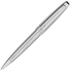 118099 Montblanc Meisterstuck Geometry Solitaire Platinum Midsize Ballpoint Pen118099 Montblanc Meisterstuck Geometry Solitaire Platinum Midsize Ballpoint Pen