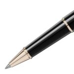 118093 Montblanc Meisterstuck Doue Geometry Classique Champagne Gold-Coated Rollerball Pen