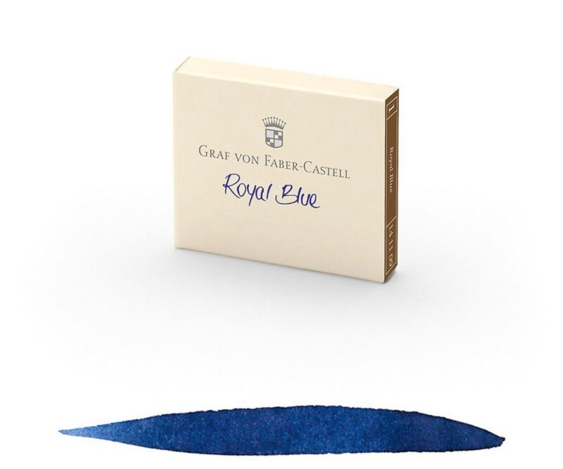 141109TPS Graf von Faber-Castell Ink 6 Cartridges Royal Blue