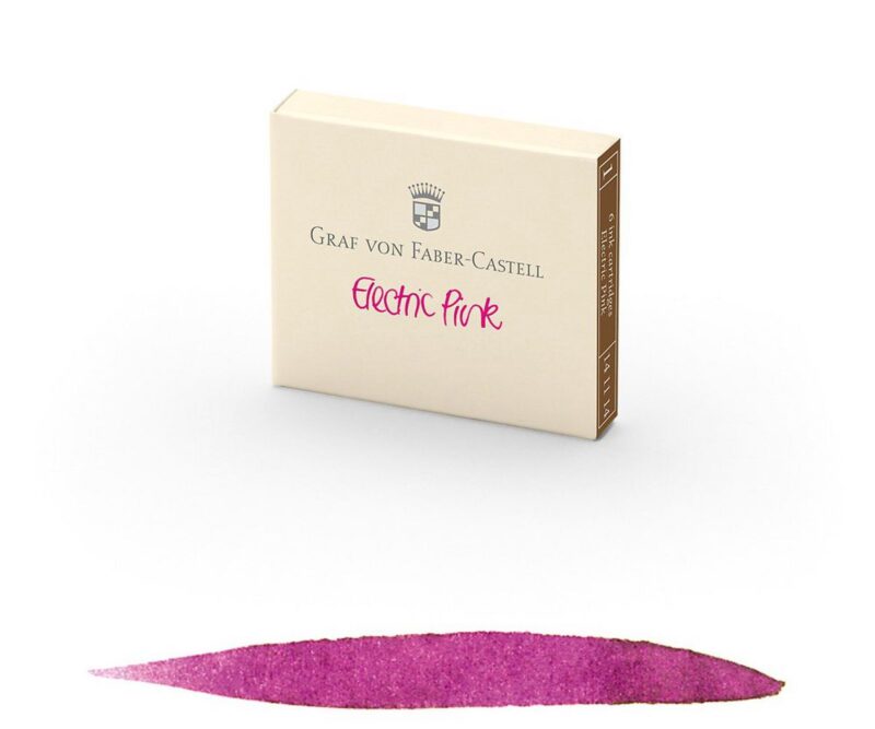 141114TPS Graf von Faber-Castell Ink 6 Cartridges Electric Pink