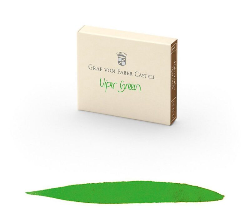 141117TPS Graf von Faber-Castell Ink 6 Cartridges Viper Green