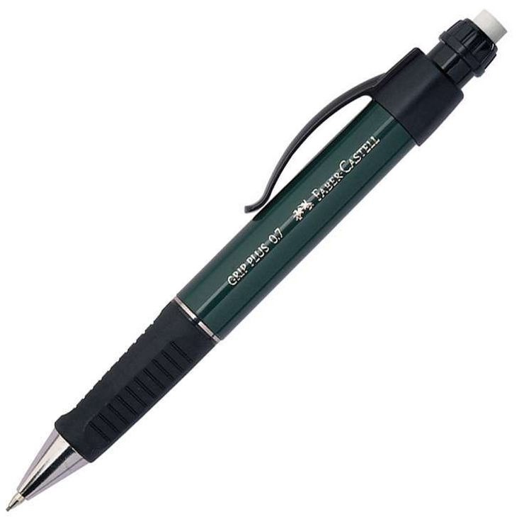130700-TPS Faber-Castell Office Metallic Green Grip Plus Pencil 0.7mm