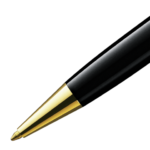 132453 Montblanc Meisterstück Classique Gold Trim Ballpoint Pen