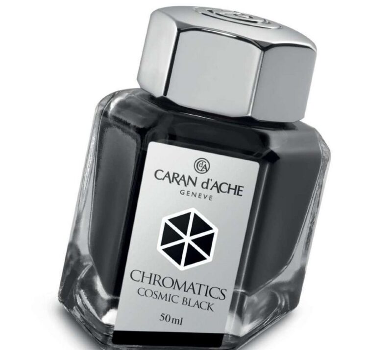 CD8011.009-TPS Caran d'Ache Cosmic Black Chromatics 50ml Ink Bottle