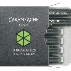 CD8021.221-TPS Caran d'Ache Delicate Green 6 Chromatics Ink CartridgesCD8021.221-TPS Caran d'Ache Delicate Green 6 Chromatics Ink Cartridges