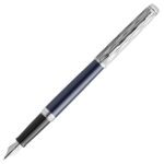 2166468 Waterman Hemisphere Special Edition Deluxe Blue and Chrome Trim Fountain Pen