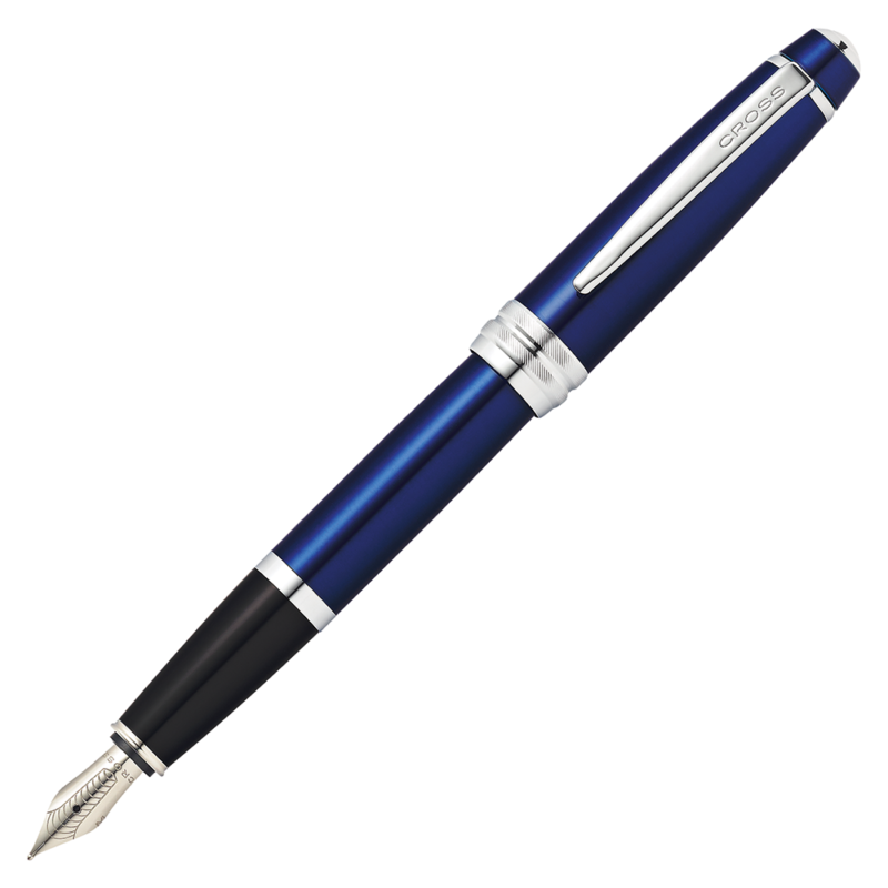 AT0456-12MS Cross Bailey Blue Lacquer Fountain Pen