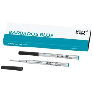 128219 Montblanc Barbados Blue Twin Pack Ballpoint Pen Refill128219 Montblanc Barbados Blue Twin Pack Ballpoint Pen Refill