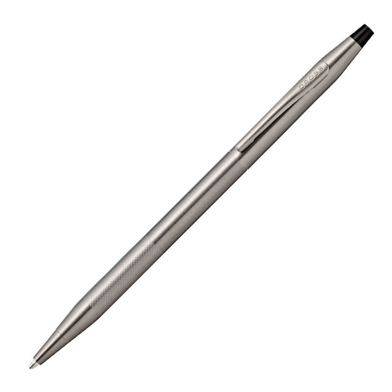 AT0082-137 Cross Classic Century Titanium Grey PVD Ballpoint Pen with Micro-knurl Detail