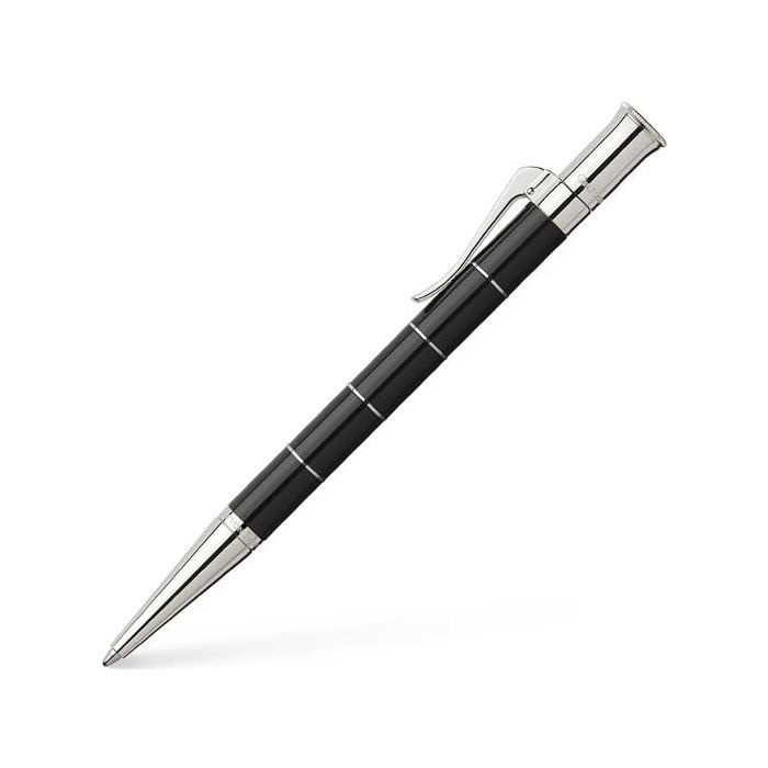 145693 Graf von Faber-Castell Anello Precious Resin Black Ballpoint Pen