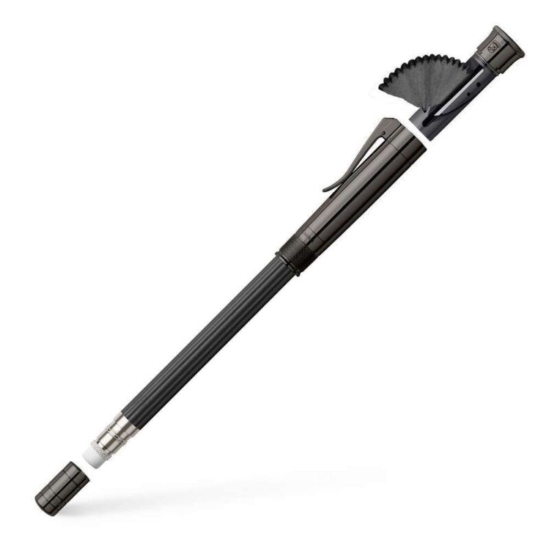 118530TPS Graf von Faber-Castell Black Perfect Pencil Titanium and Cedar Wood