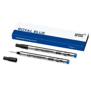 128228 Montblanc LeGrand Royal Blue Rollerball Twin Pack Refill- Medium Nib128228 Montblanc LeGrand Royal Blue Rollerball Twin Pack Refill- Medium Nib