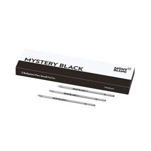 128222 Montblanc Mystery Black 3 Pack Small Ballpoint Pen Refills128222 Montblanc Mystery Black 3 Pack Small Ballpoint Pen Refills