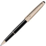 118093 Montblanc Meisterstuck Doue Geometry Classique Champagne Gold-Coated Rollerball Pen