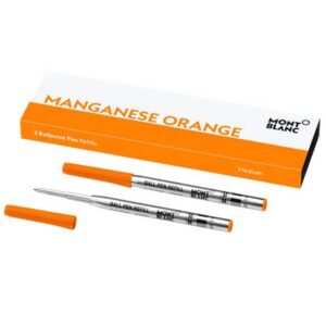 124523 Montblanc Manganese Orange Ballpoint Pen Twin Pack Refill124523 Montblanc Manganese Orange Ballpoint Pen Twin Pack Refill