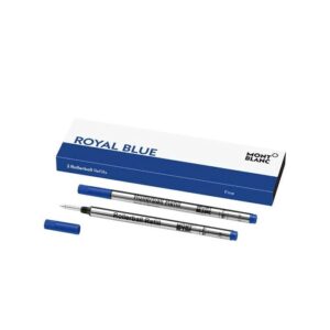 128232 Montblanc Royal Blue Rollerball Twin Pack Refill- Fine Nib128232 Montblanc Royal Blue Rollerball Twin Pack Refill- Fine Nib