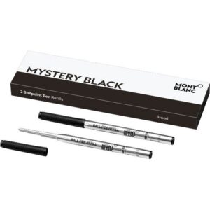 128212 Montblanc Mystery Black Ballpoint Pen Twin Pack Refill- Broad Nib128212 Montblanc Mystery Black Ballpoint Pen Twin Pack Refill- Broad Nib