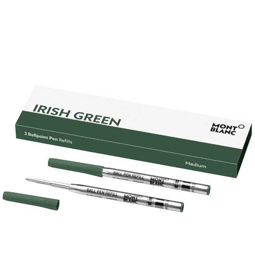 128217 Montblanc Irish Green Ballpoint Pen Twin Pack Refill