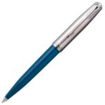 2123508 Parker 51 Teal Blue and Chrome Ballpoint Pen