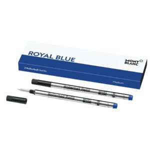 128233 Montblanc Royal Blue Rollerball Twin Pack Refill- Medium Nib128233 Montblanc Royal Blue Rollerball Twin Pack Refill- Medium Nib