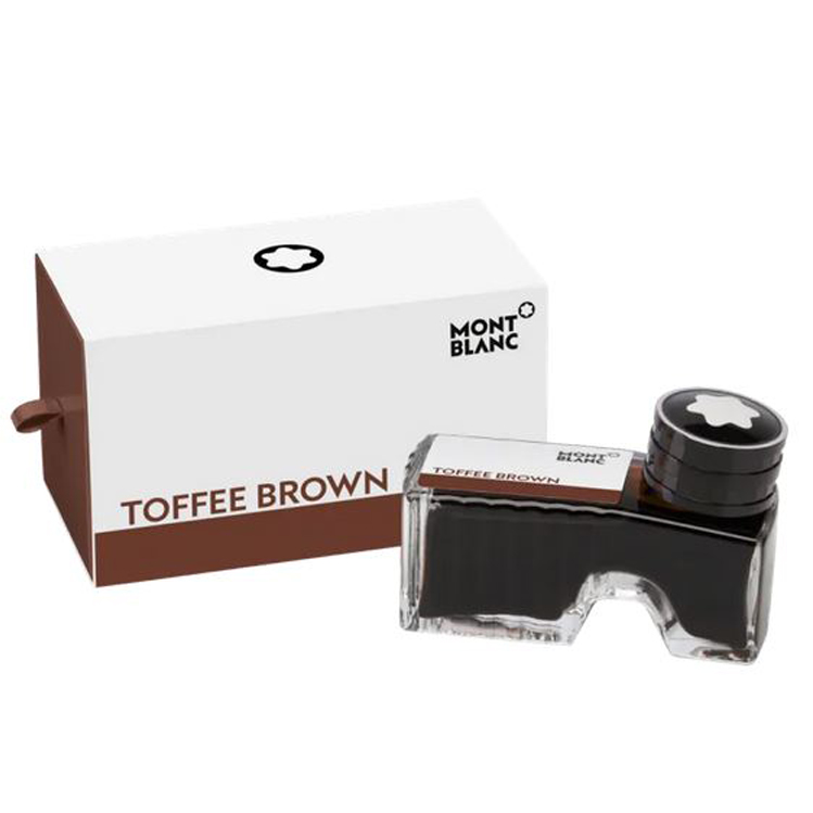 128190 Montblanc 60ml Ink Bottle- Toffee Brown