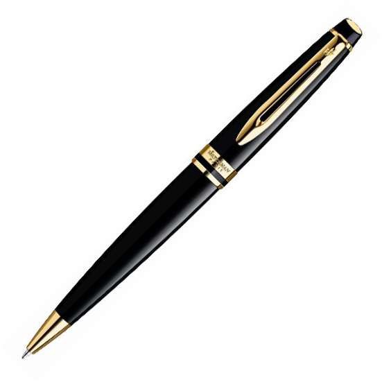 S0951700 Waterman Expert Black Lacquer GT Ballpoint Pen