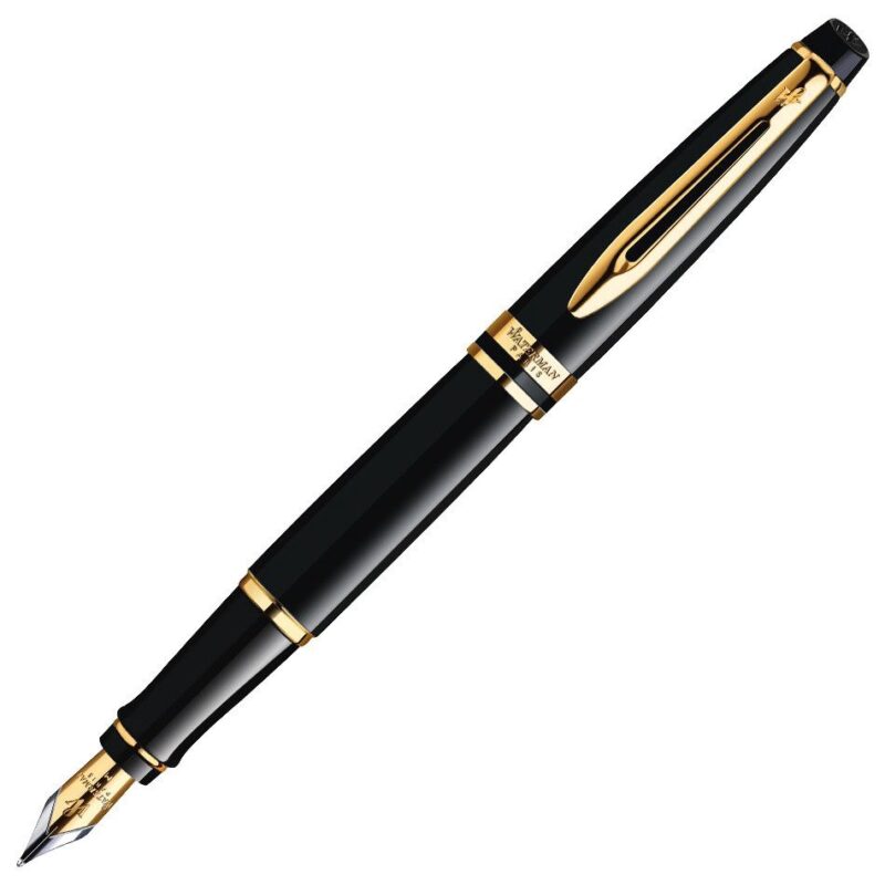 S0951660 Waterman Expert Black Lacquer GT Fountain Pen