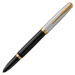2169061 Parker 51 Premium Black Gold Trim Fountain Pen