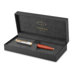 2169073 Parker 51 Premium Red Rage Gold Trim Ballpoint Pen