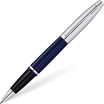 AT0115-3 Cross Calais Blue Chrome Rollerball Pen