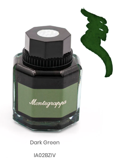 IA02BZIV Montegrappa Dark Green 50ml Ink Bottle