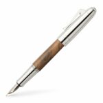 156380 Graf Von Faber Castell Classic Magnum Walnut Wood Fountain Pen