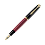 PK-816625 Pelikan Souveraen M800 Black and Red Fountain Pen