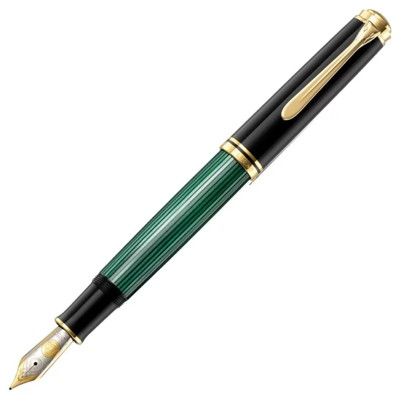 PK-987586 Pelikan Souveraen M1000 Black and Green Fountain Pen