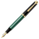 PK-995712 Pelikan Souveraen M800 Black and Green Fountain Pen