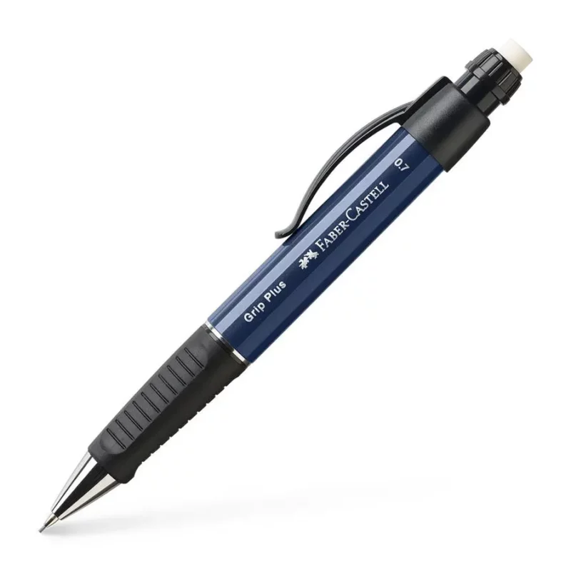 130732-TPS Faber-Castell Office Metallic Black Grip Plus Pencil 0.7mm