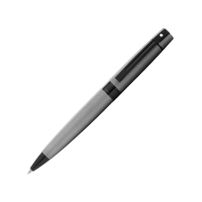 E2934551 Sheaffer 300 Matte Grey Black Trim Ballpoint Pen