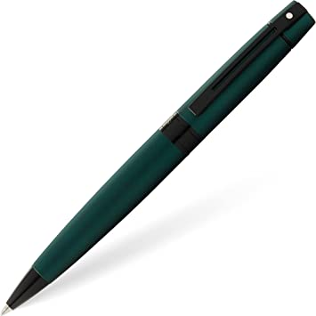 E2934651 Sheaffer 300 Matte Green Black Trim Ballpoint Pen