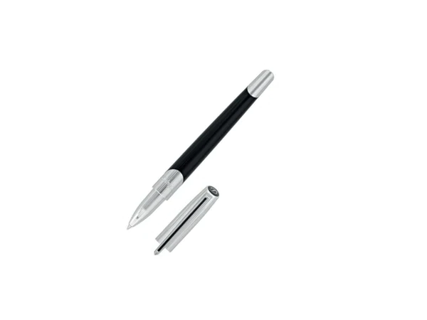 D-402706TPS S.T. Dupont Defi Millennium Black & Chrome Rollerball Pen