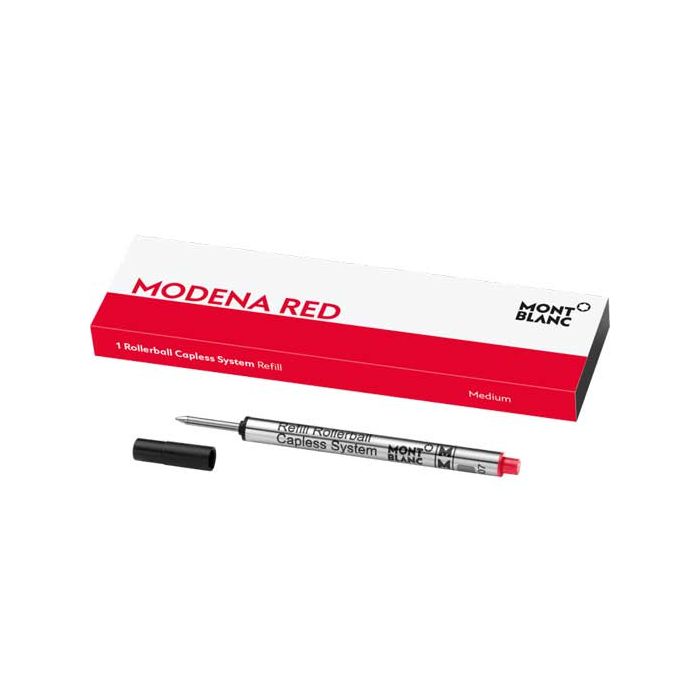 128244 Montblanc Modena Red Single Capless Rollerball Refill