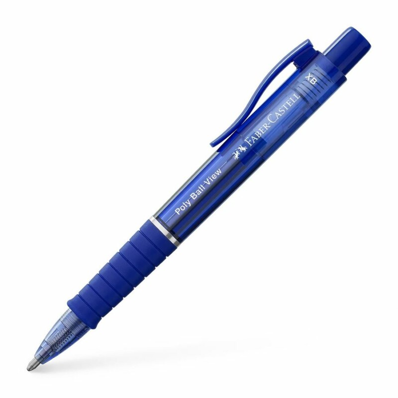 145796BLUETPS Faber-Castell Poly View Blue Ballpoint Pen