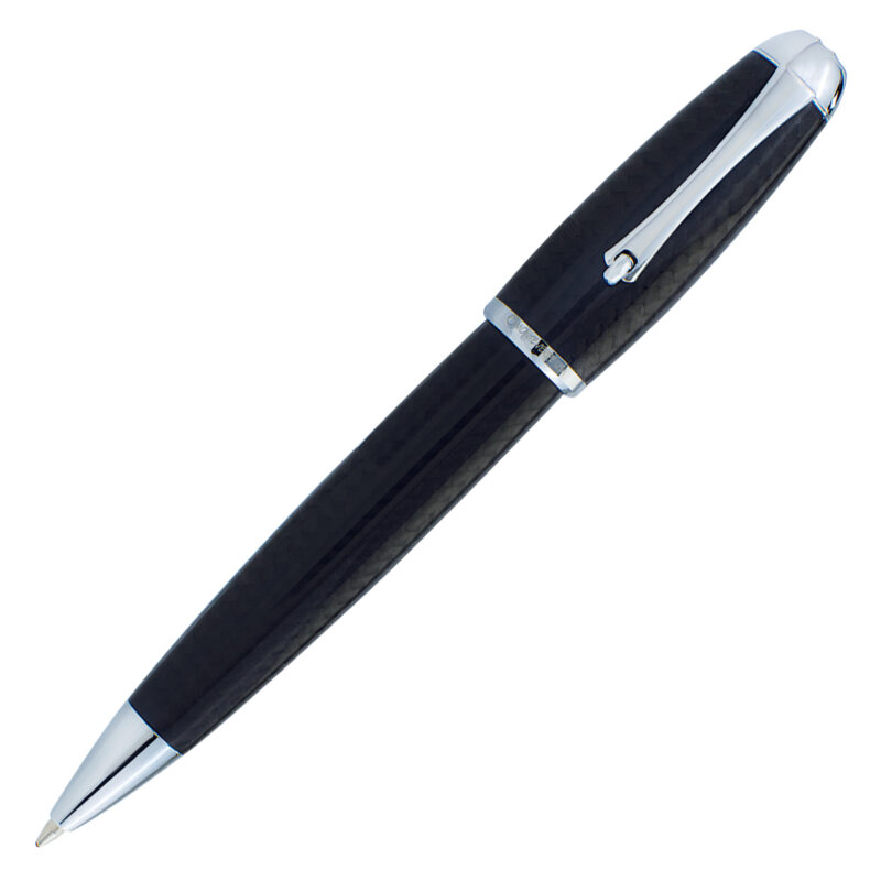 MV35687 Monteverde Mega Carbon Fibre Chrome Trim Ballpoint Pen